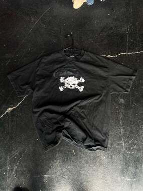 Vintage FMF Racing Skull and Crossbones Graphic T-Shirt Size XL